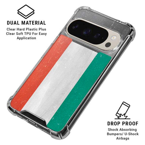 Kuwait Flag Distressed Pixel 9 Pro XL Clear Case